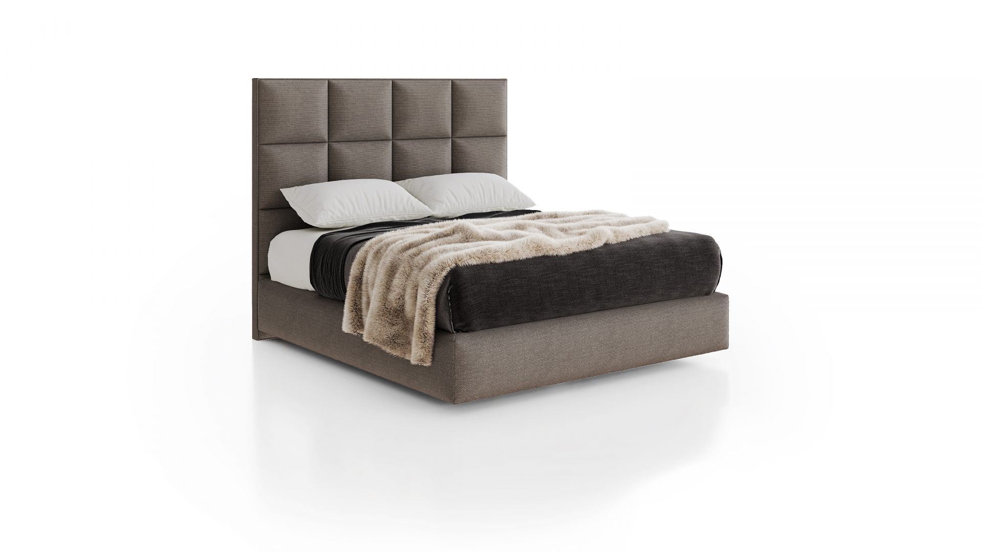 Schlossatelier Damier Boxspringbett